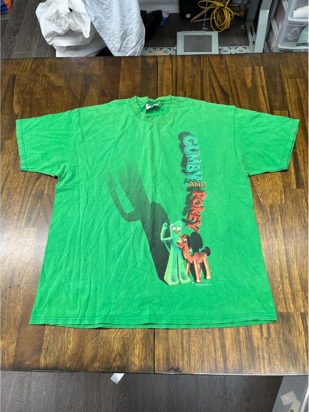 Vintage 90s Gumby and Pokey Shirt XL Lee Total Cotton 1996